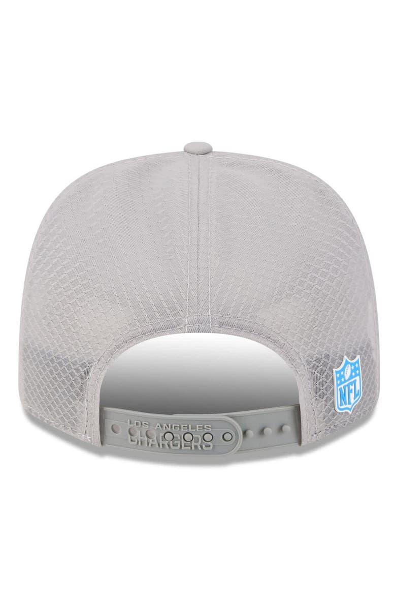 New Era Men's New Era Gray Los Angeles Chargers 2025 Sideline  9SEVENTY Adjustable Trucker Hat, Alternate, color, 