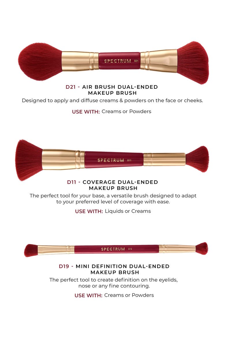 Very Cherry 3-Piece Makeup Brush Gift Set, Alternate, color, RED