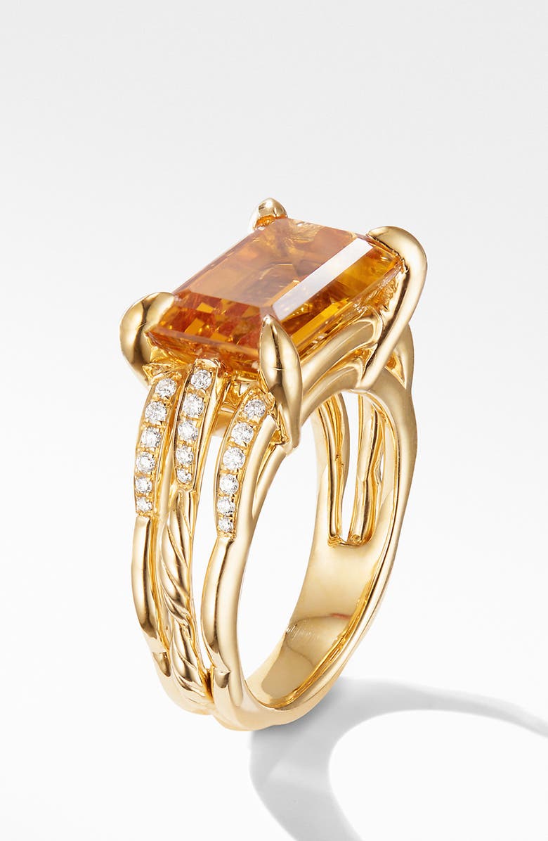 David Yurman Tides Ring in 18k Gold with Diamonds, Alternate, color, 