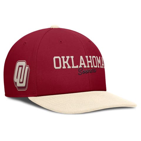 Men's Nike Crimson/Cream Oklahoma Sooners Pro Legacy Script Snapback Hat