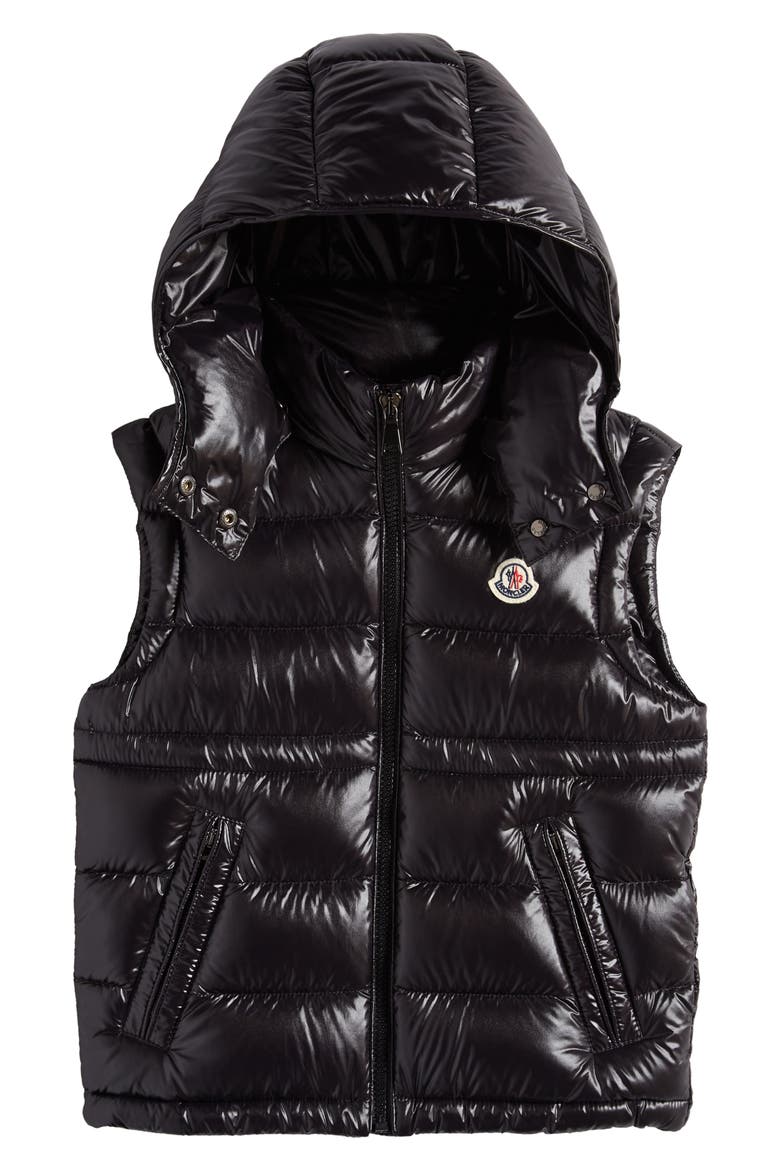 Kids' Ania Down Puffer Vest, Main, color, BLACK