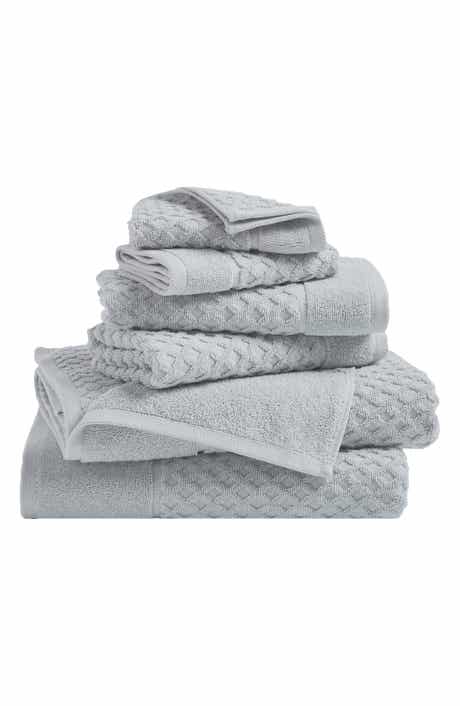 Woven & Weft Diamond Textured 6-Piece Towel Set