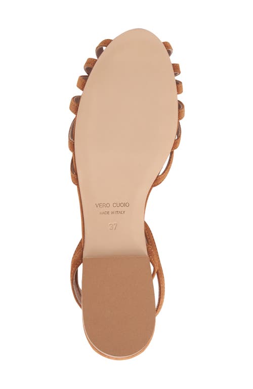 Bruno Magli Marta Ankle Strap Sandal In Cognac Suede