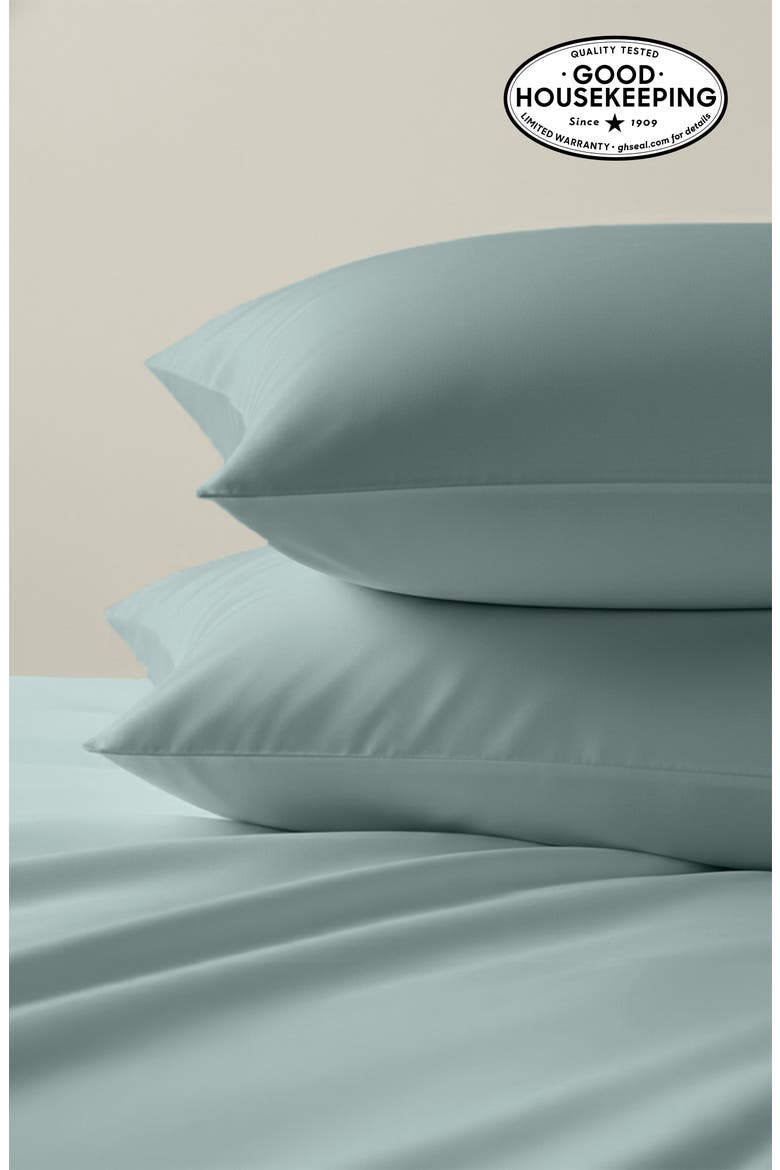 Hotel Luxe 800 Thread Count 100% Cotton Sateen Sheet Set, Alternate, color, Soft Celadon
