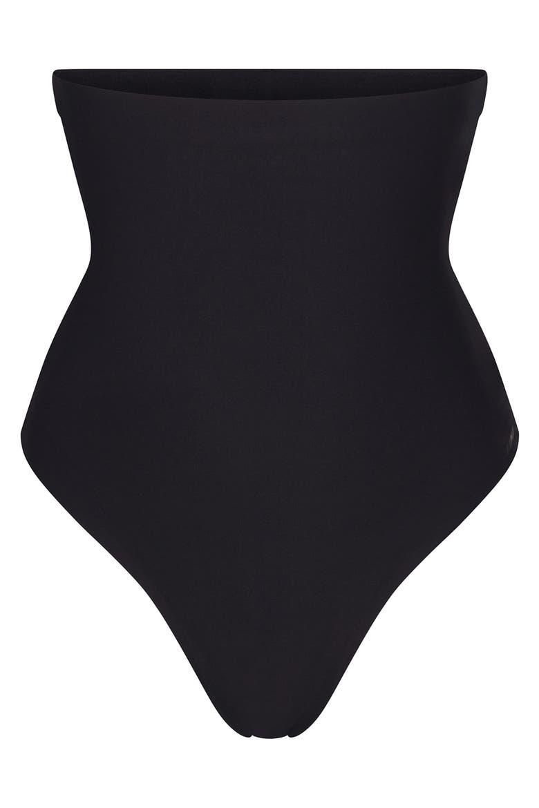 Body Core Sculpt High Waist Thong, Alternate, color, ONYX