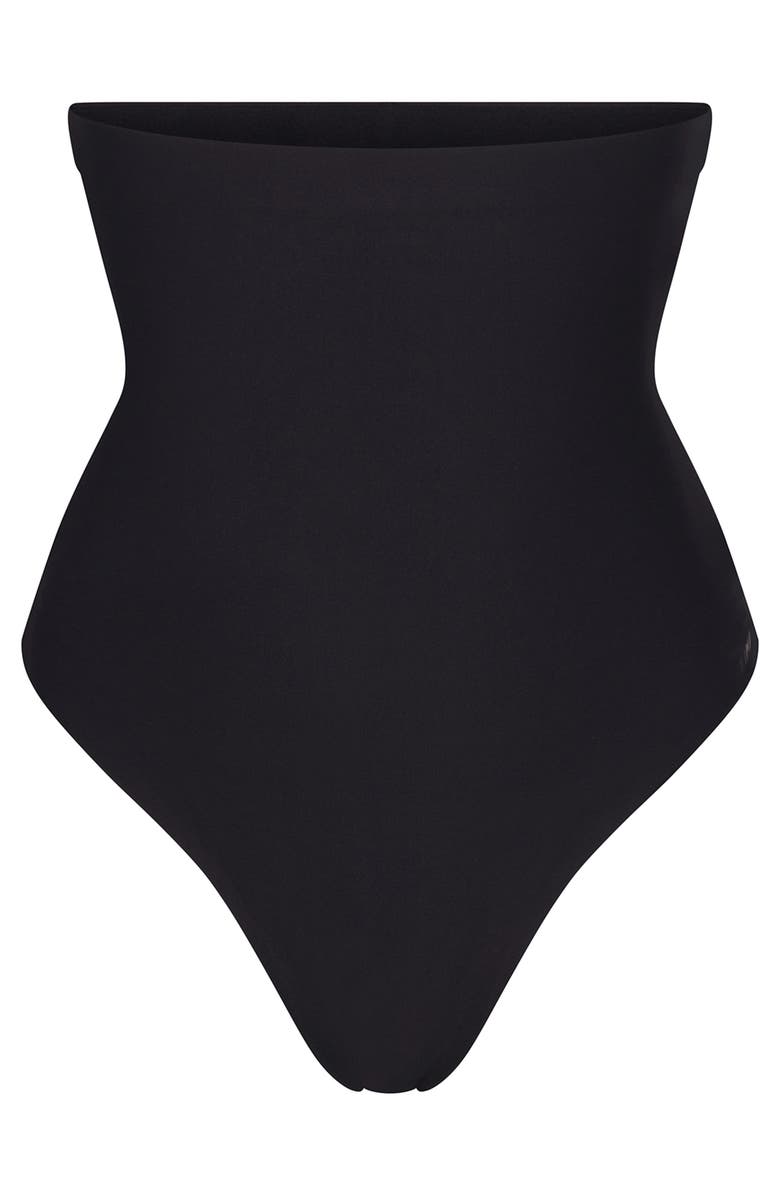 SKIMS Body Core Sculpt High Waist Thong, Alternate, color, Onyx