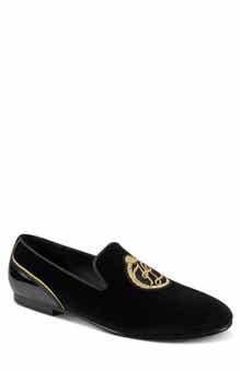 KARL LAGERFELD PARIS Velvet Smoking Slipper