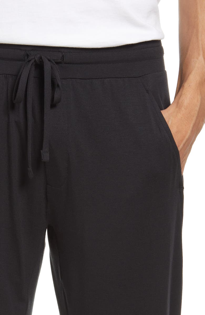 Tommy John Lounge Joggers, Alternate, color, Black