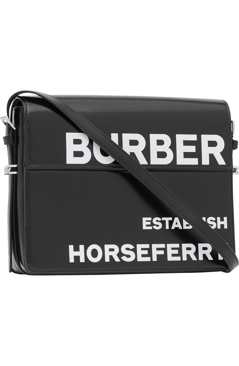 Burberry Large Grace Coated Canvas Shoulder Bag, Alternate, color,