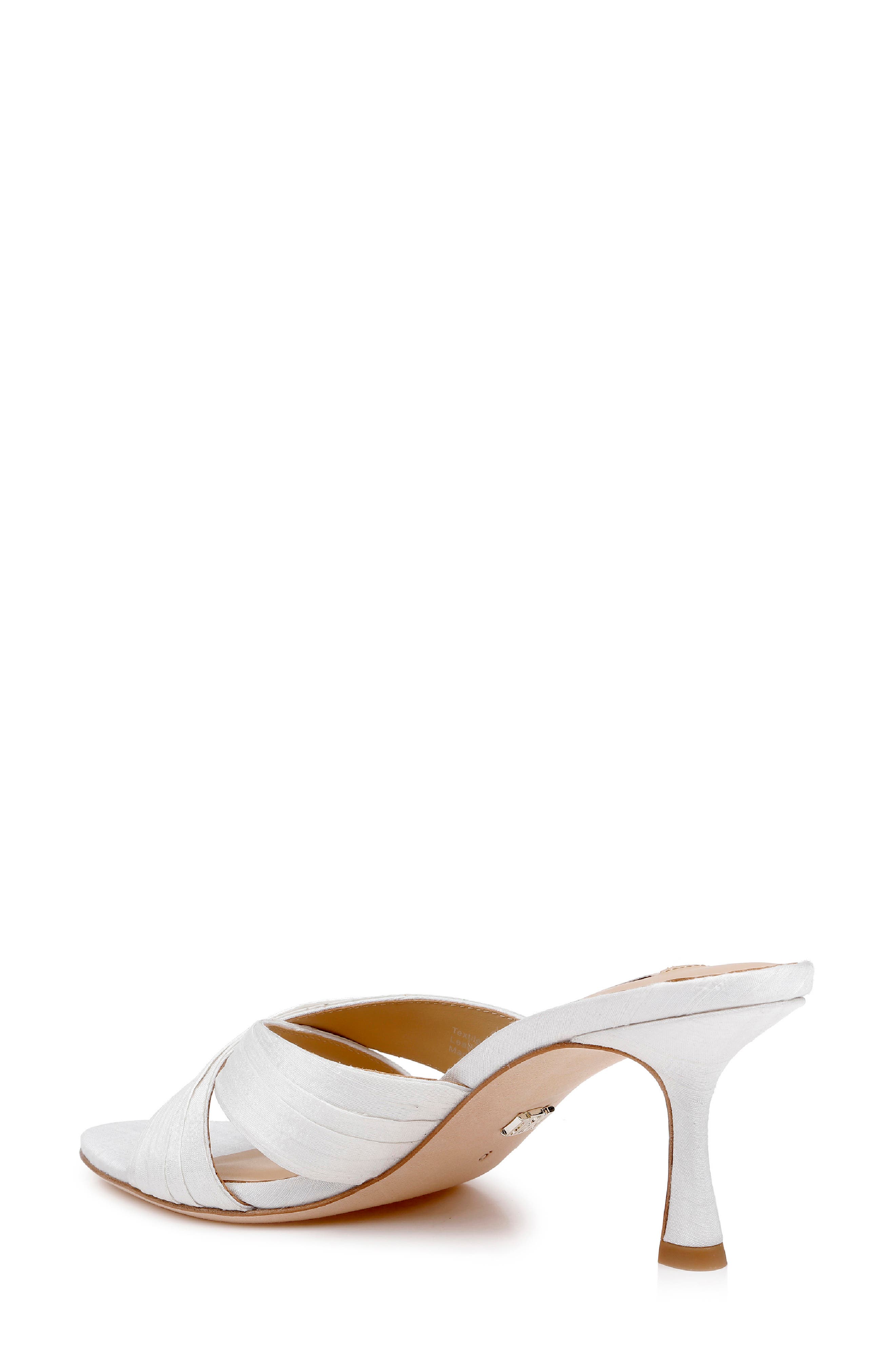 Badgley Mischka Collection Xania Sandal, Alternate, color, Ivory Silk