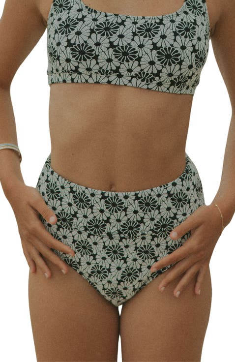 Daisy High Waisted Bikini Bottoms
