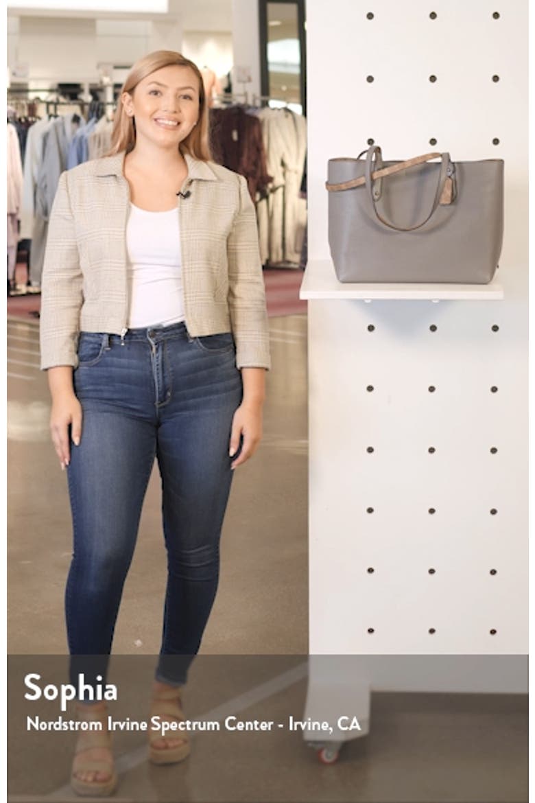 Central Leather & Signature Coated Canvas Tote (Nordstrom Exclusive) video