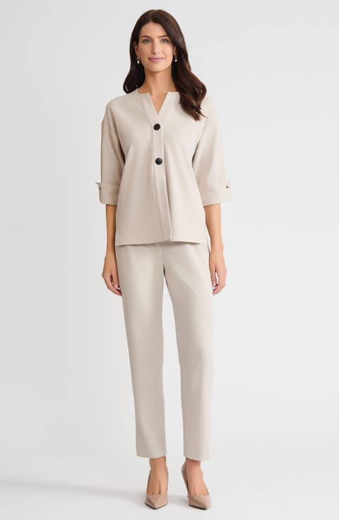 Heritage Tonal Stretch Deco Crepe Jacket