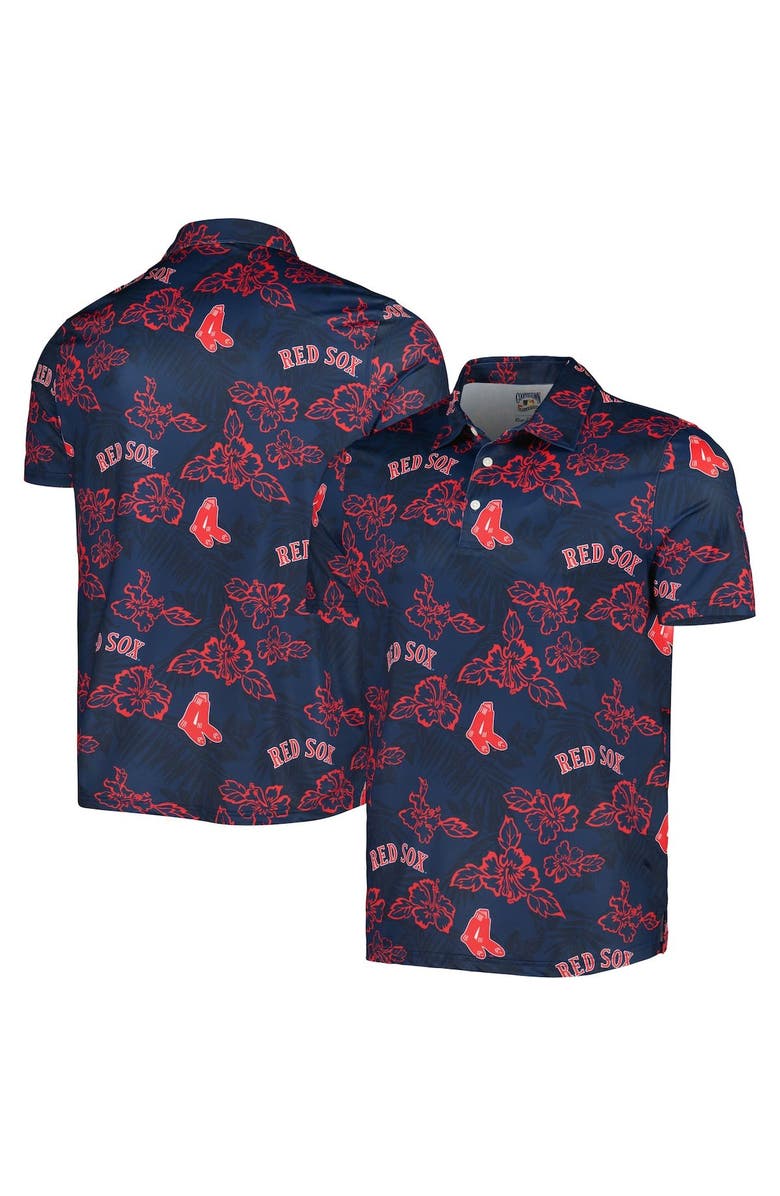 Reyn Spooner Men's Reyn Spooner Navy Boston Red Sox Cooperstown Collection Puamana Print Polo, Main, color, Navy