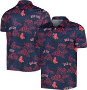 Reyn Spooner Men's Reyn Spooner Navy Boston Red Sox Cooperstown Collection Puamana Print Polo