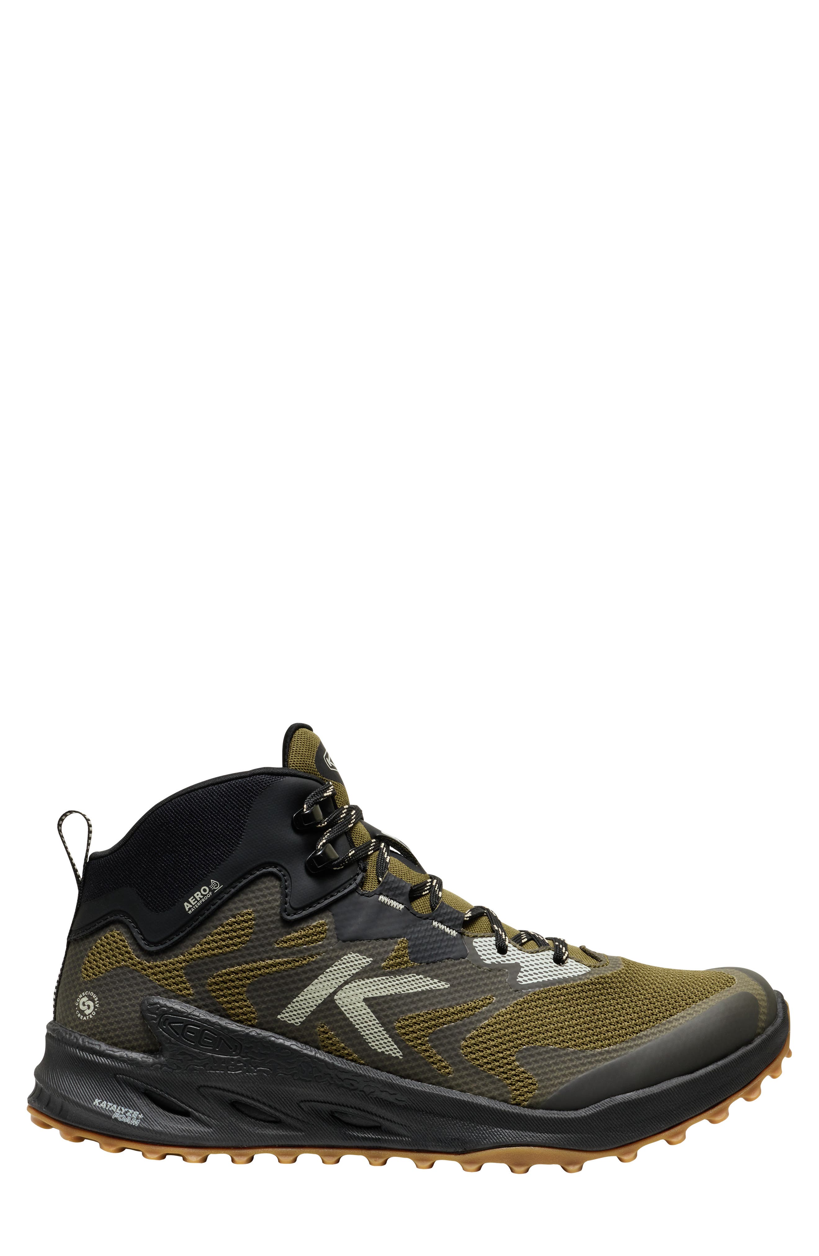 Zionic NXT Waterproof Hiking Sneaker, Alternate, color, DARK OLIVE/ BLACK