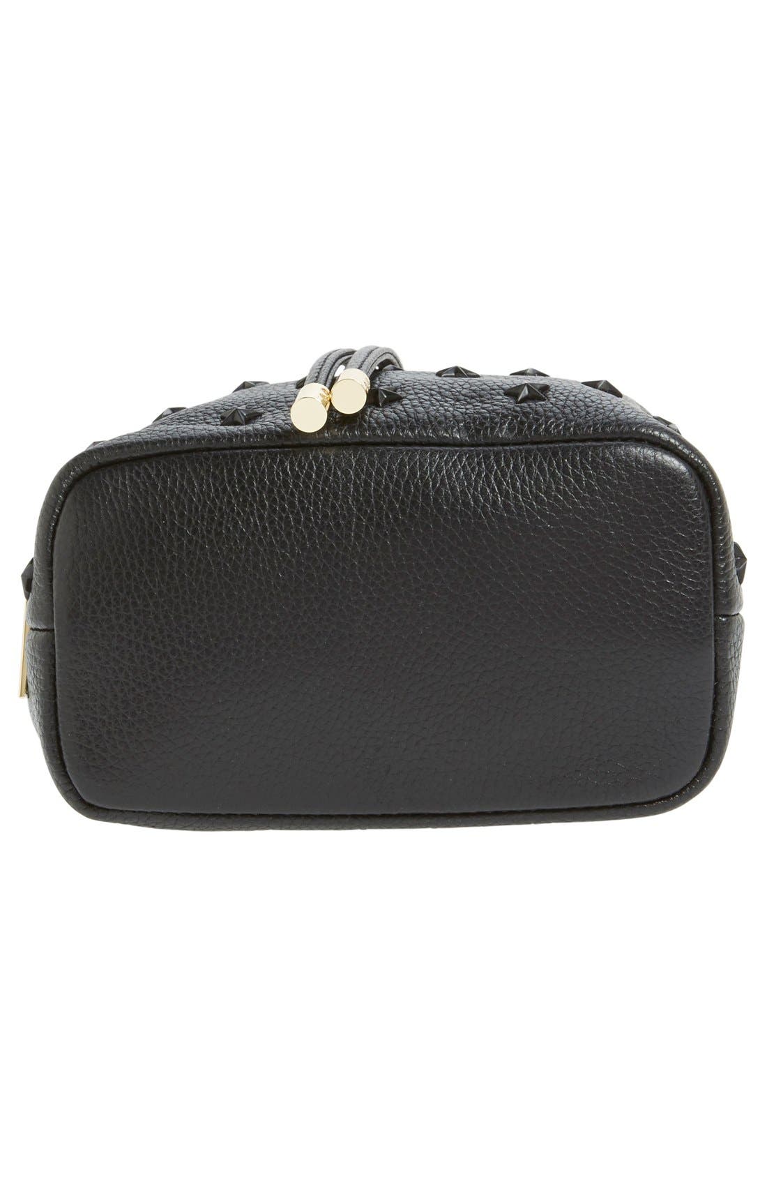 Milly Small Leather Bucket Bag, Alternate, color, 
