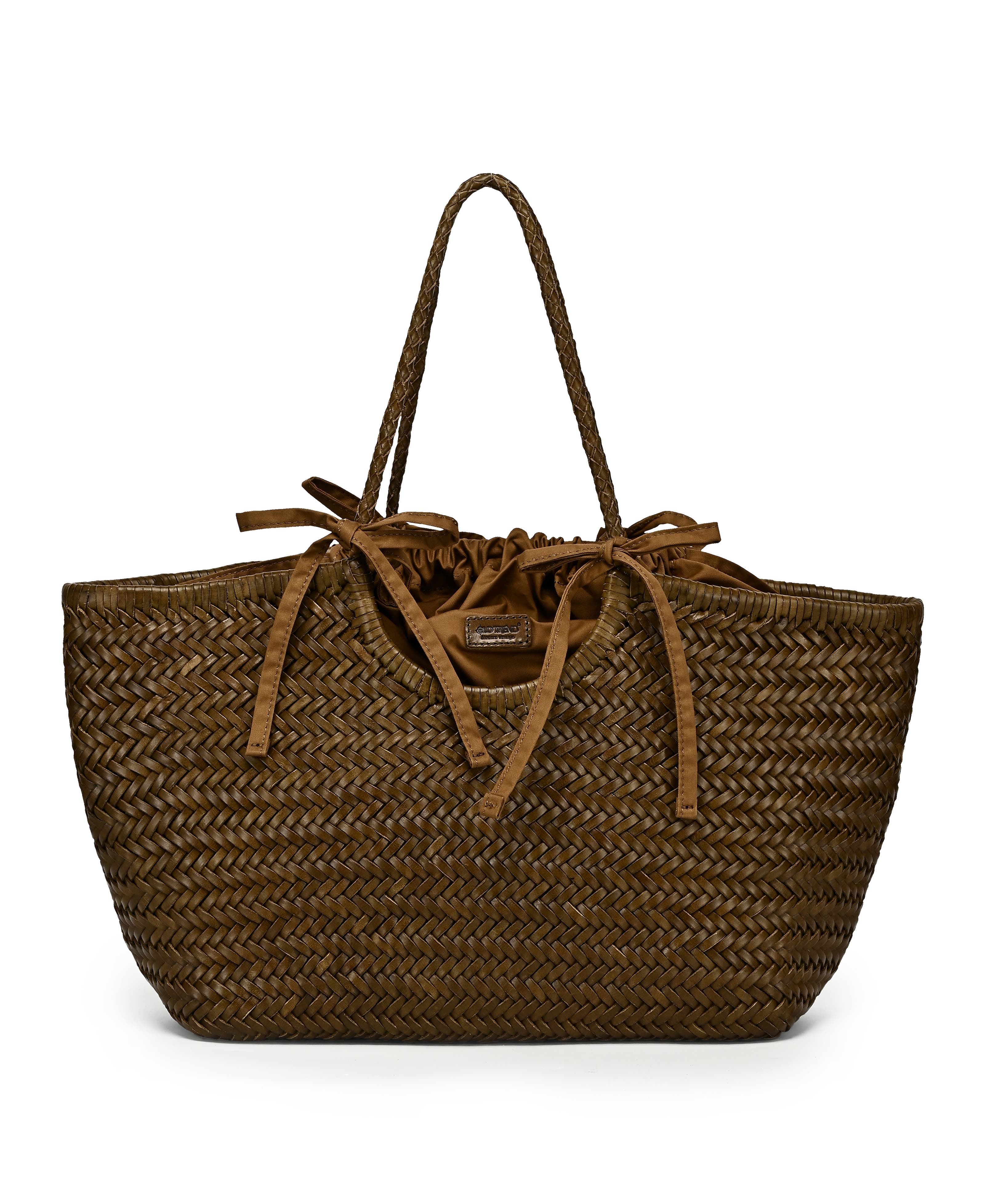 Reed Heritage Genuine Leather Shopper, Main, color, Olive