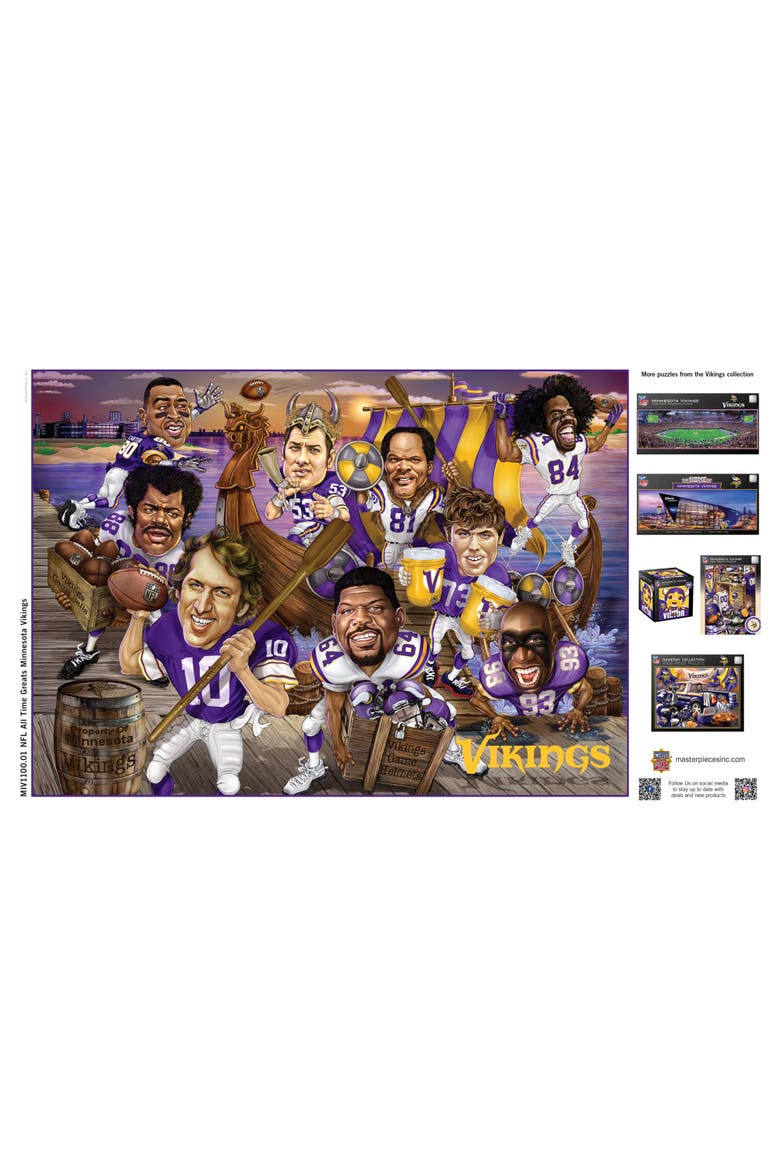 Minnesota Vikings 500 Piece Puzzle, Alternate, color, Multicolor