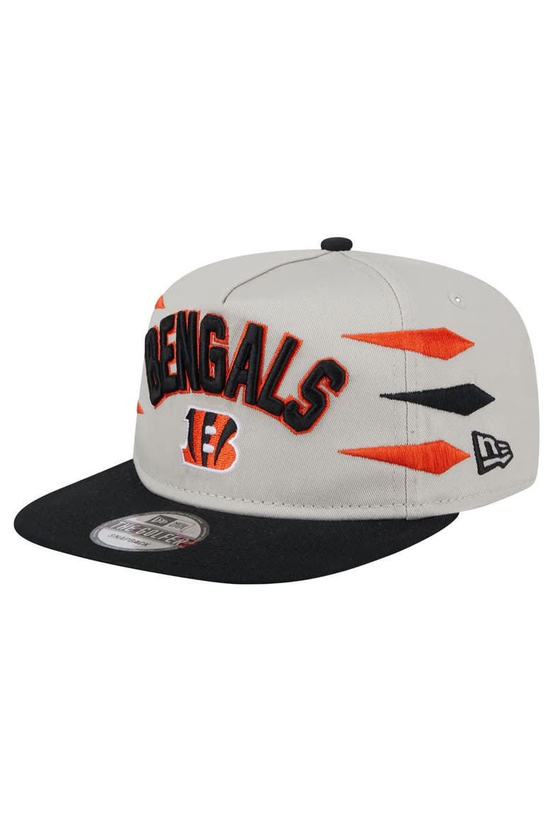 Men's New Era Stone/Orange Cincinnati Bengals Athletic Golfer Snapback Hat, Main, color, Stone