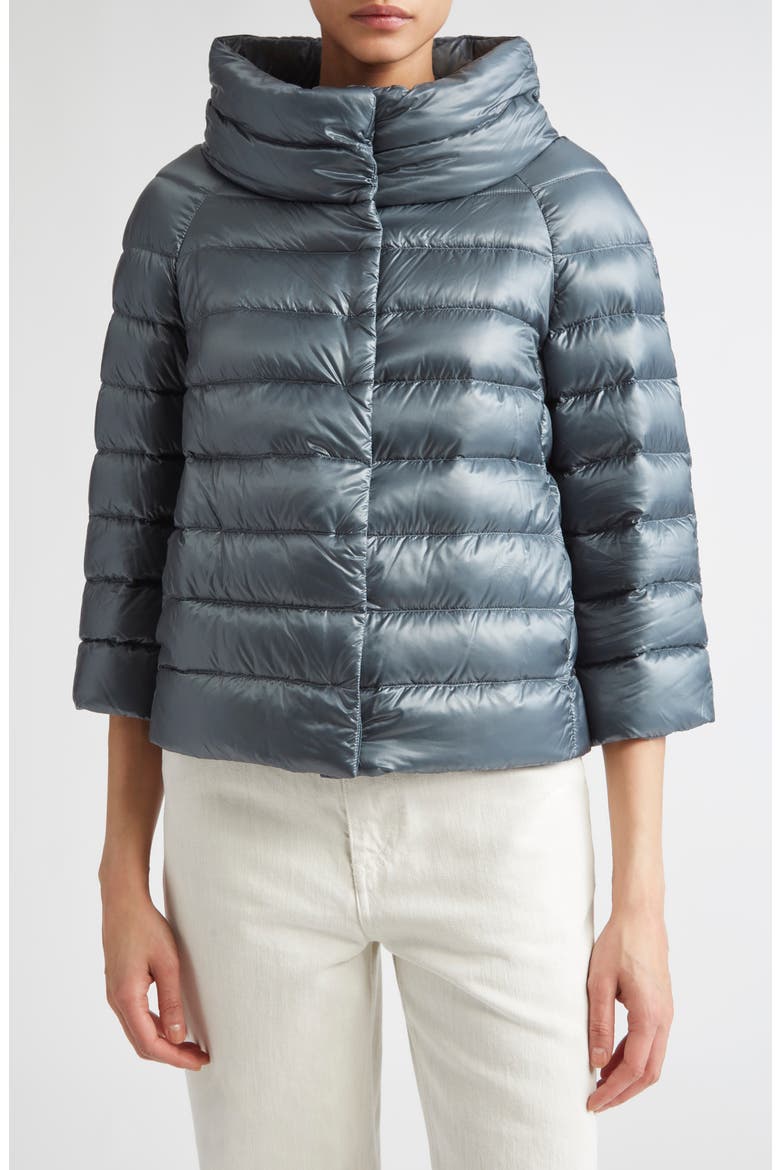 Sofia Iconic Down Crop Puffer Jacket, Main, color, PEACOCK BLUE