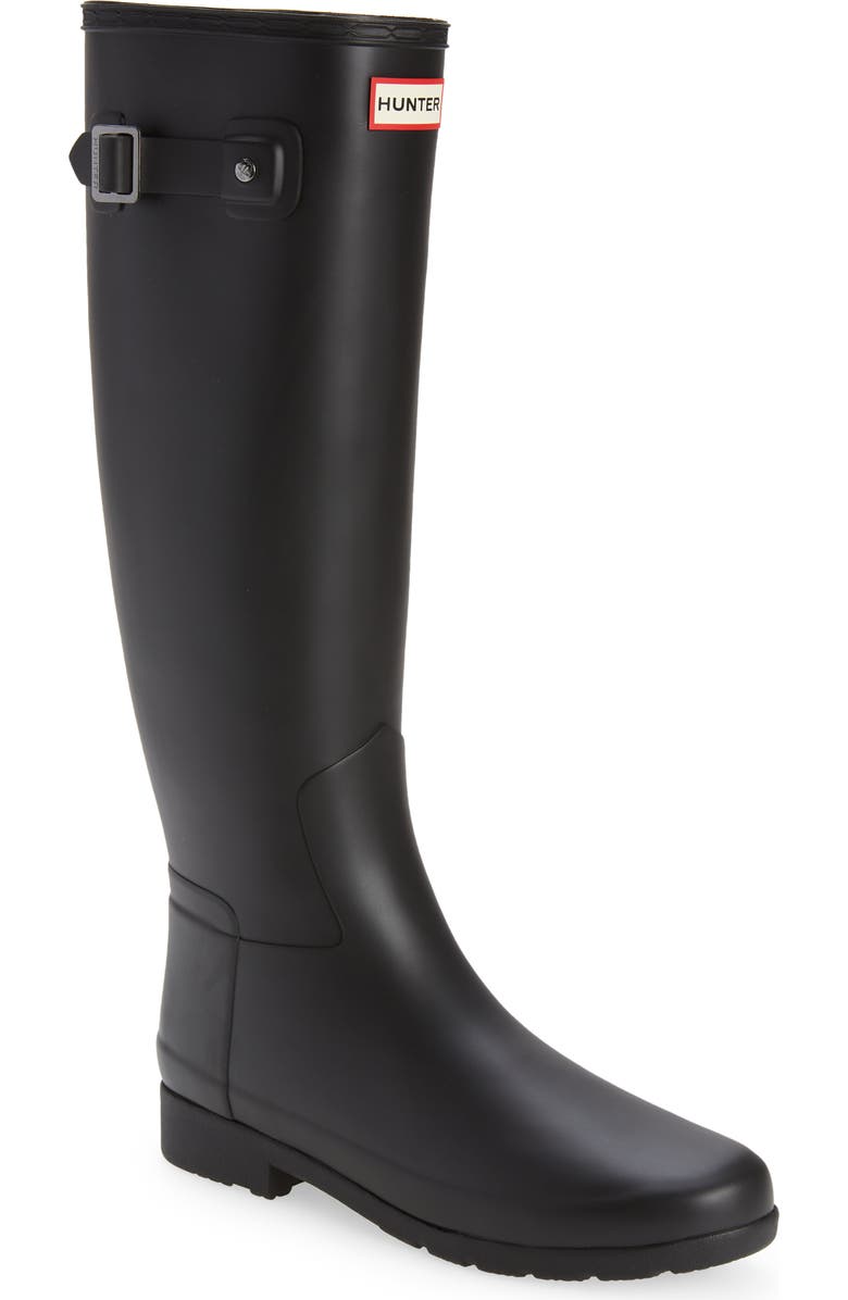 Hunter Refined Tall Waterproof Knee High Boot, Main, color,