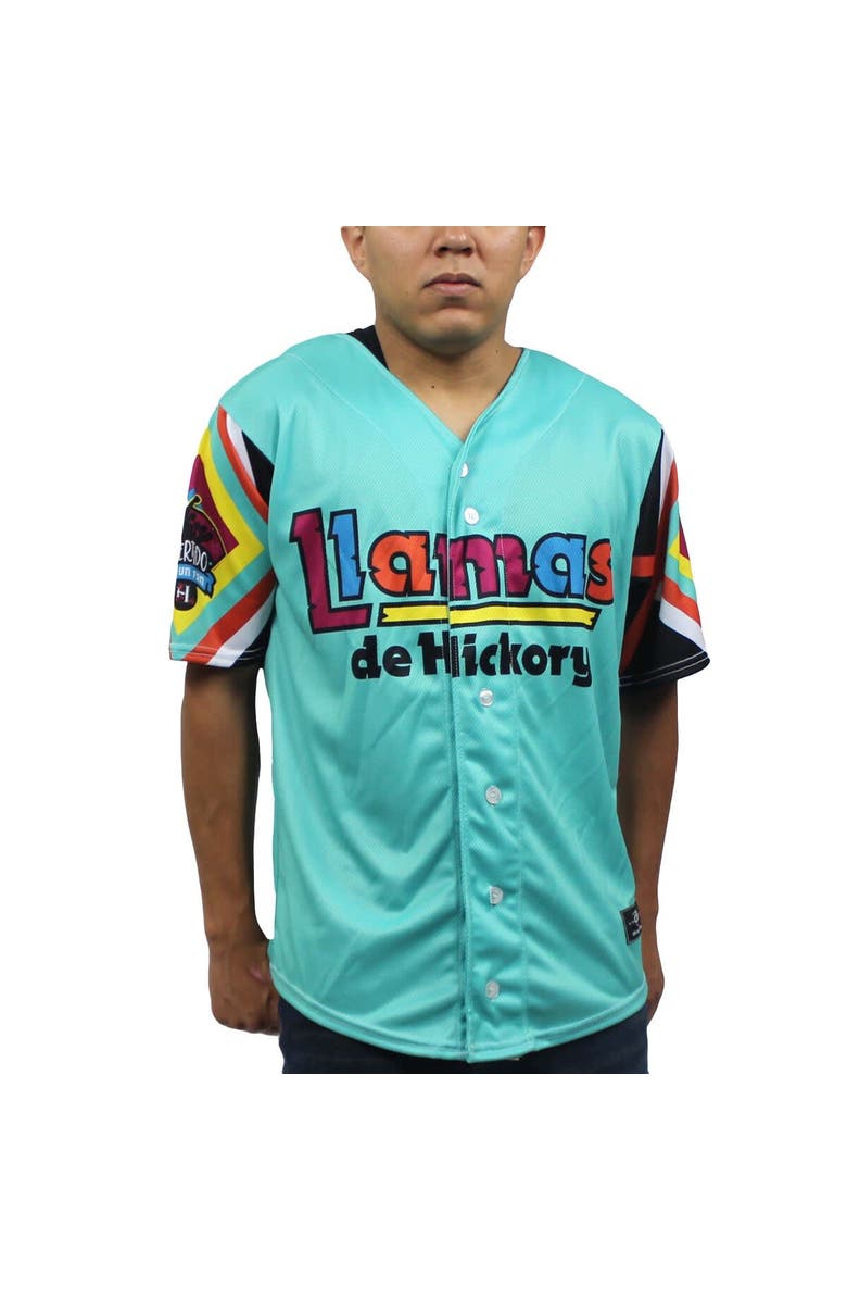 OT SPORTS Men's Teal Hickory Crawdads Copa Replica Jersey, Main, color, 