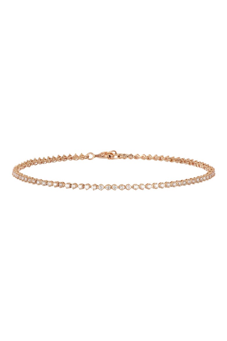 Audrey Diamond Tennis Bracelet, Main, color, 18K ROSE GOLD