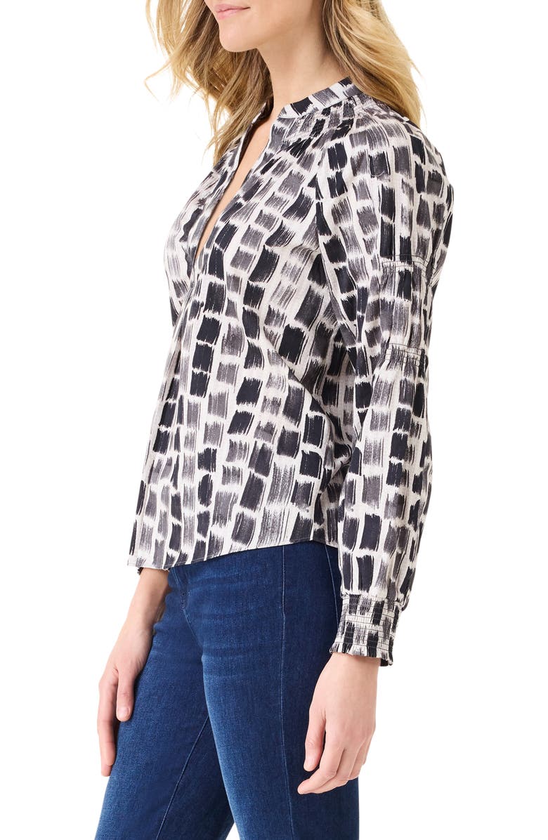 NIC+ZOE Brushstrokes Print Pullover Top, Alternate, color,