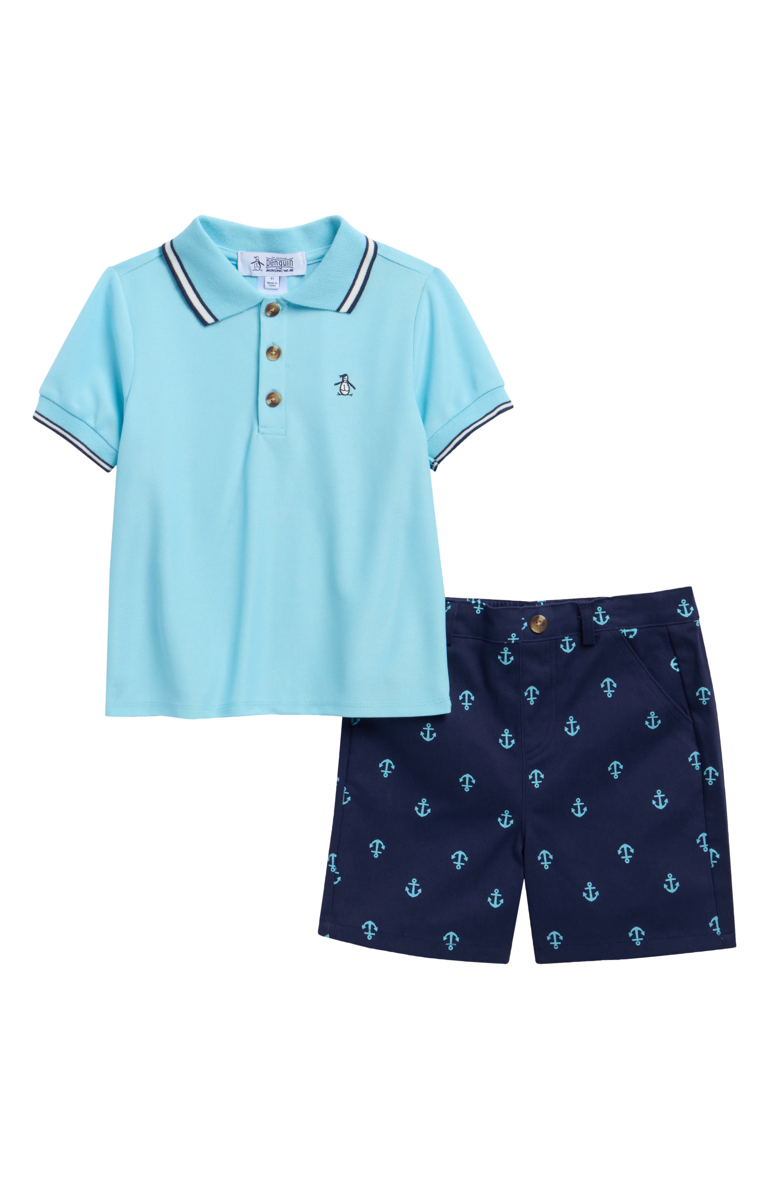 Original Penguin Kids' Polo & Shorts Set