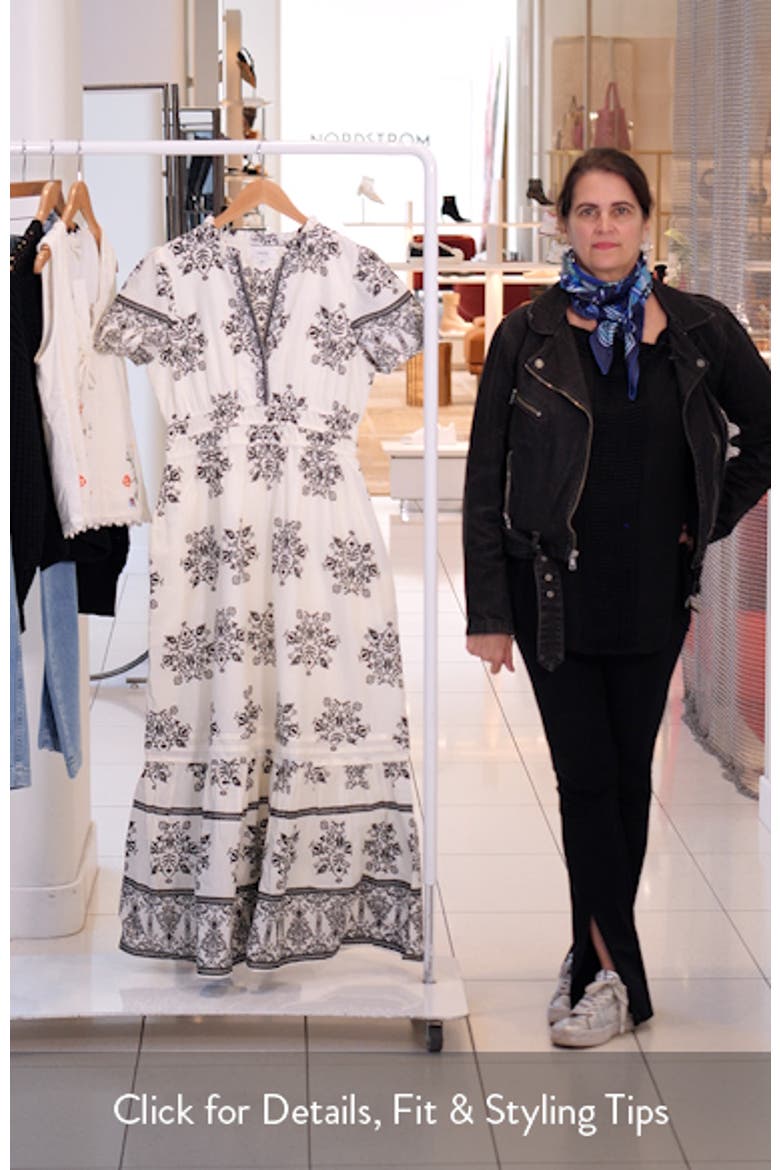 Print Tiered Maxi Dress video