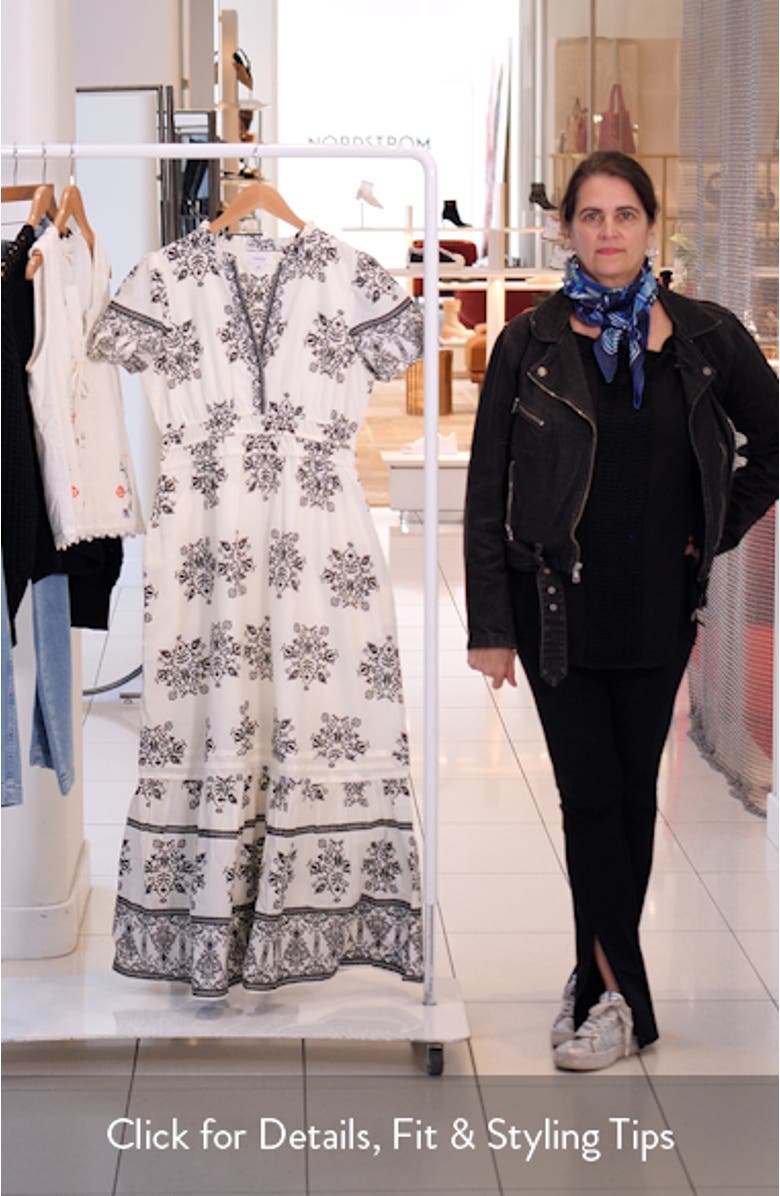 Print Tiered Maxi Dress, sales video thumbnail