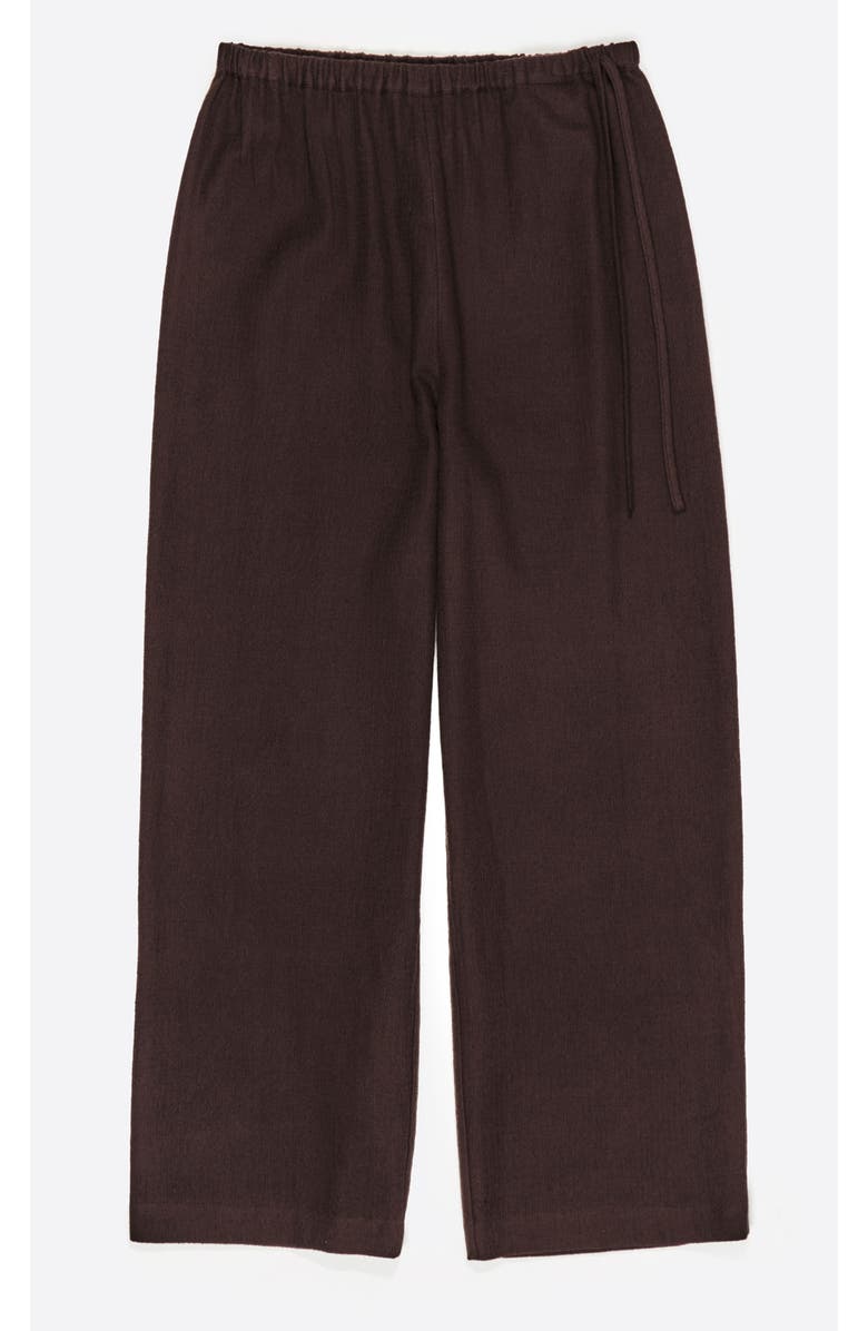 Bimba y Lola Cotton/Wool Jogger Trousers, Alternate, color, Dark Brown