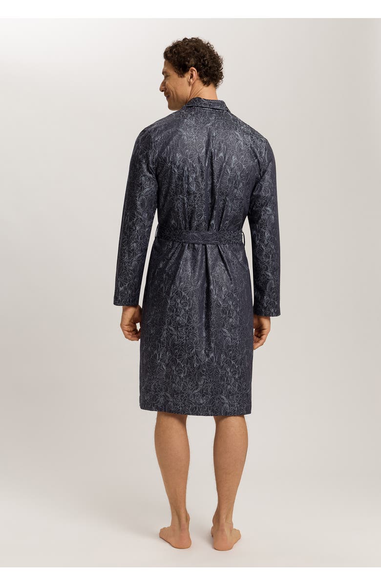 Hanro Selection Satin Cotton Robe, Alternate, color, Nightshade
