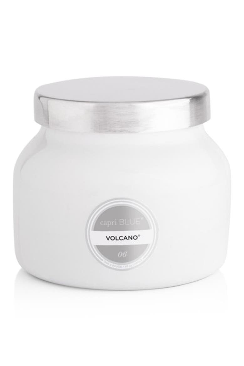 Volcano White Petite Jar Candle, Main, color, VOLCANO