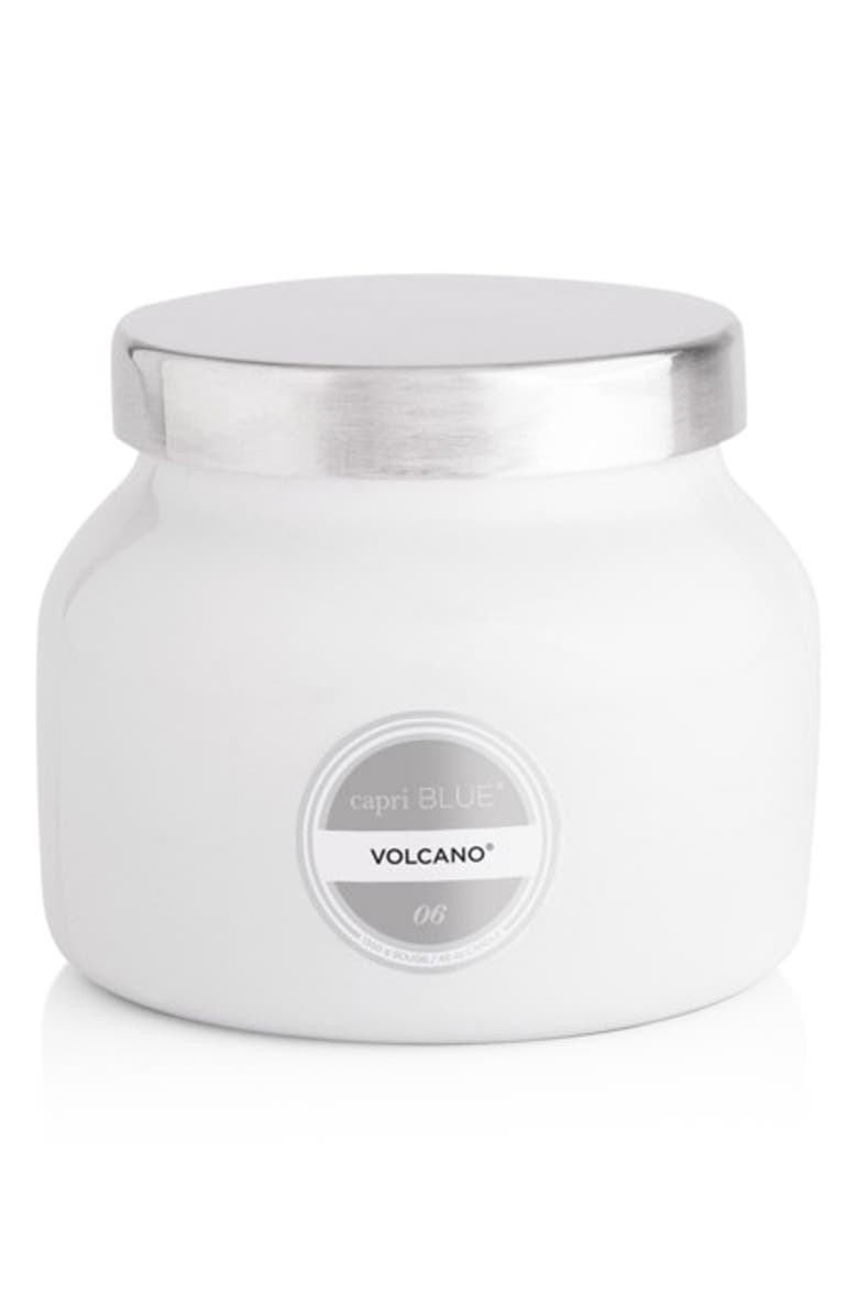Capri Blue Volcano White Petite Jar Candle, Main, color, Volcano