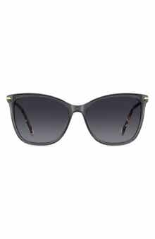 57mm Rectangular Gradient Sunglasses