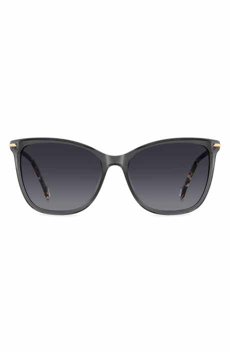 57mm Rectangular Gradient Sunglasses