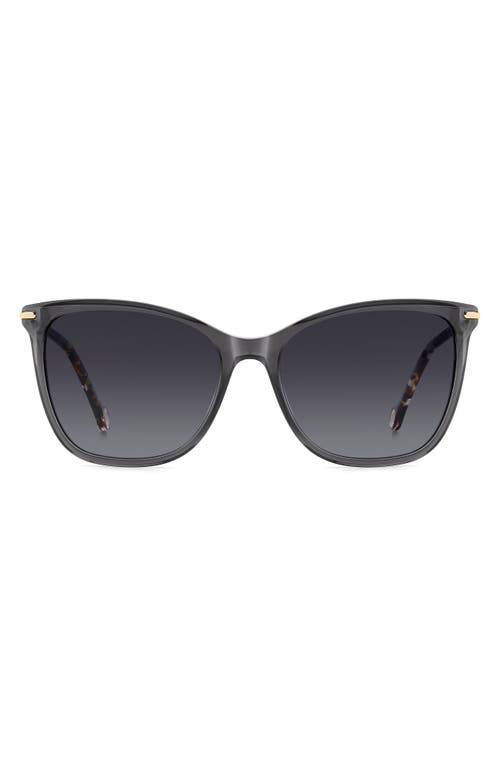 Carolina Herrera 57mm Rectangular Gradient Sunglasses In Gray