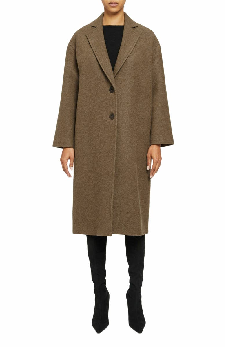 Santorelli HELENA Long Coat in Loro Piana Luxury Virgin Wool Fabric, Main, color, 