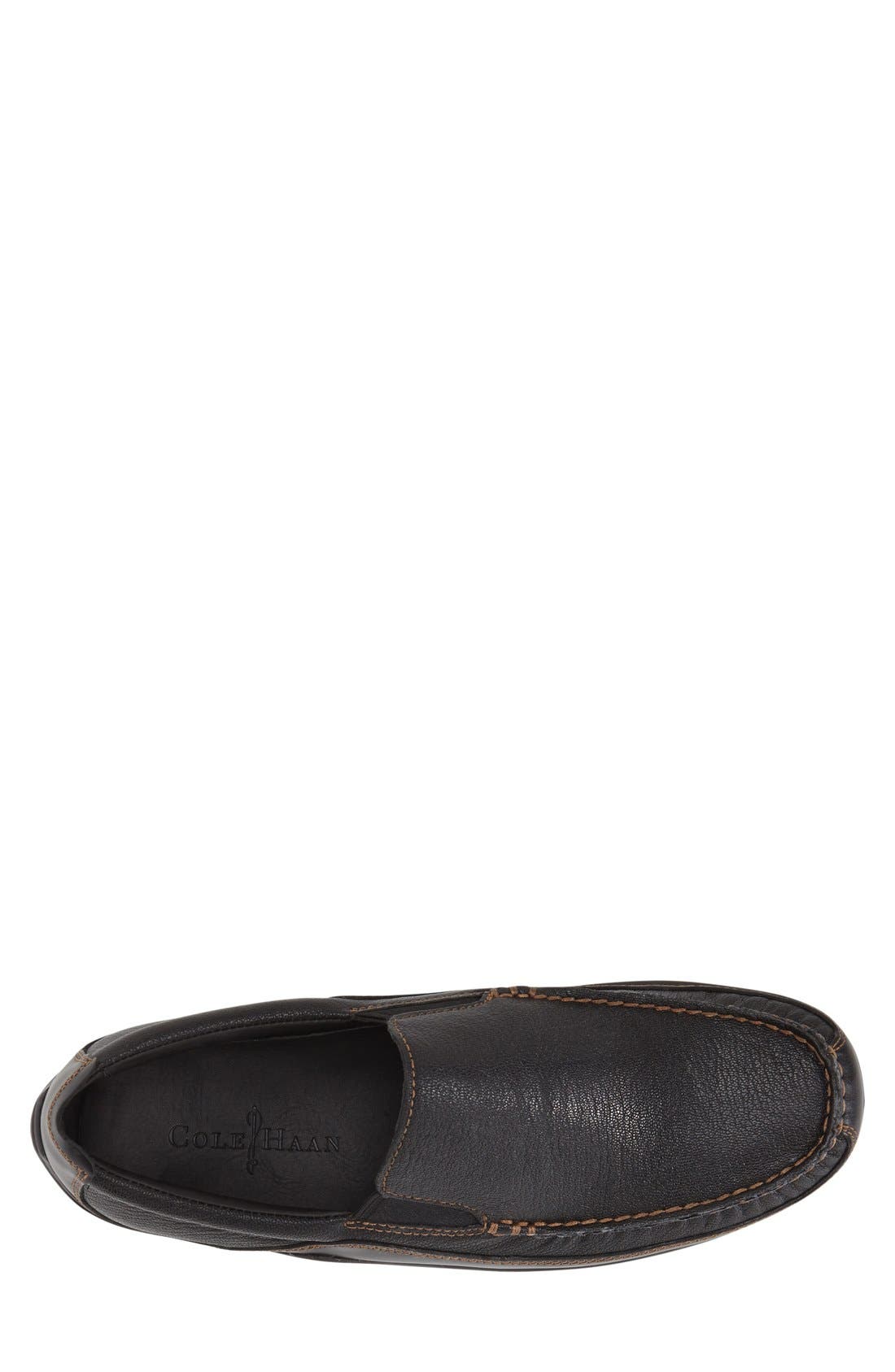 'Tucker Venetian' Loafer - Wide Width Available, Alternate, color, BLACK