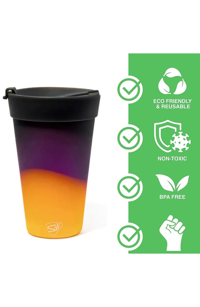 Silipint Silicone 16oz Coffee Tumblers, 2 Pack, Alternate, color, 