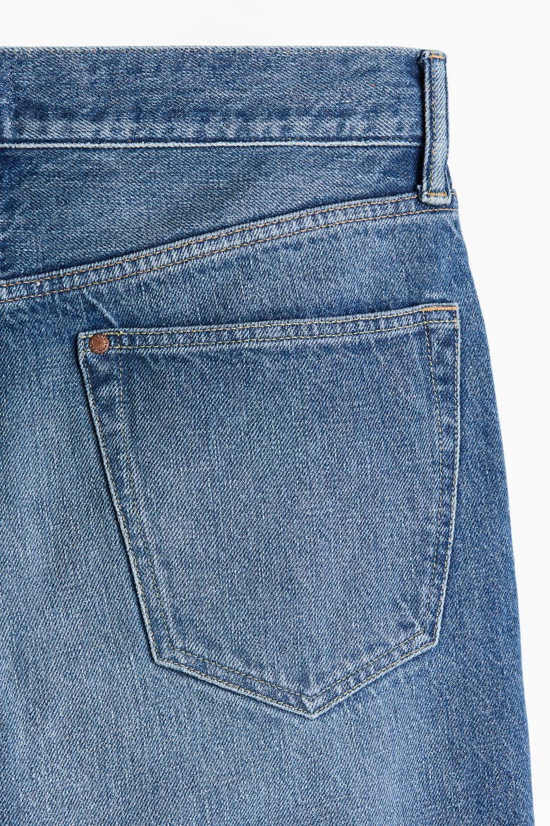 Straight Regular Jeans, Alternate, color, Dark denim blue