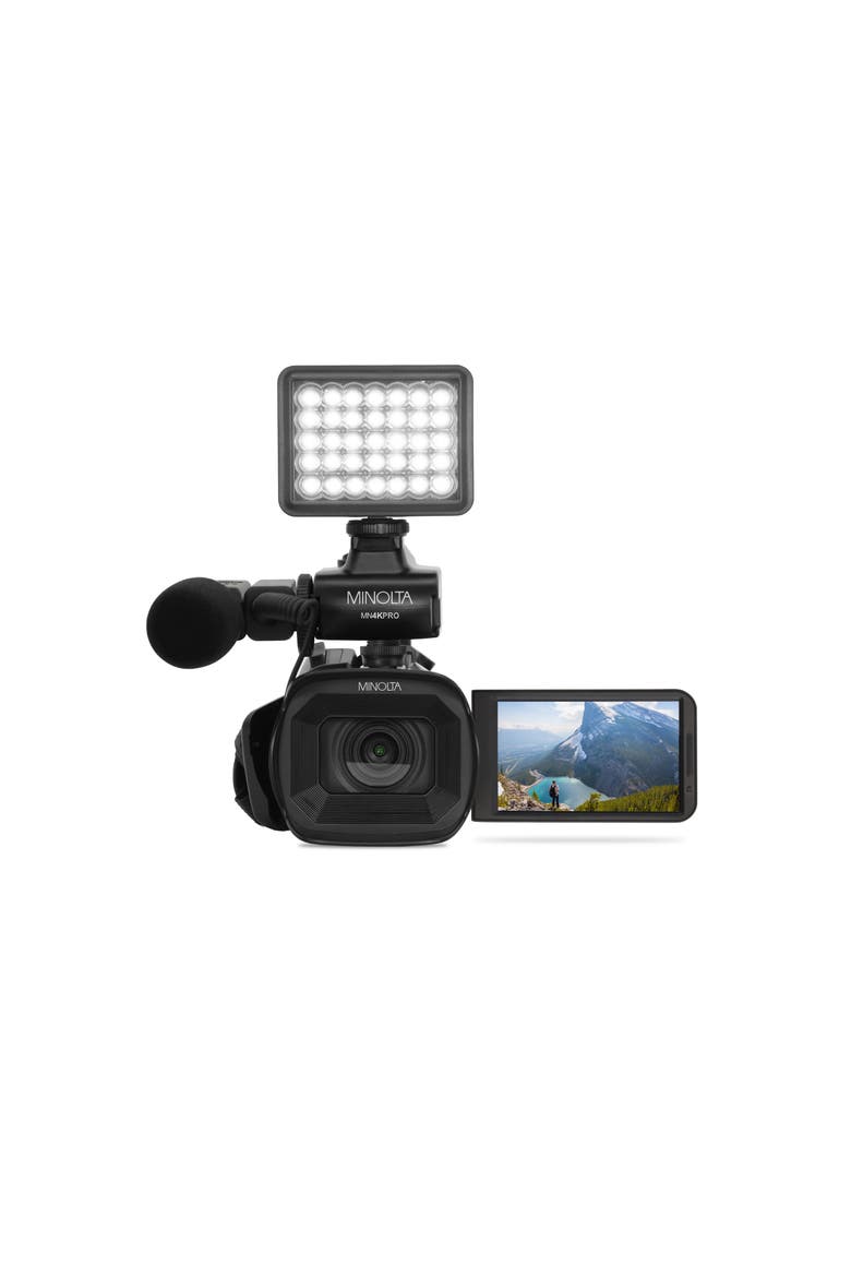 4K Ultra HD Autofocus WiFi Camcorder Kit, Alternate, color, Black