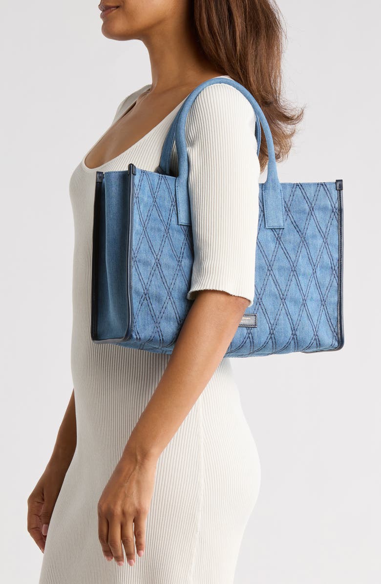 Stuart Weitzman Quilted Tote Bag, Alternate, color,