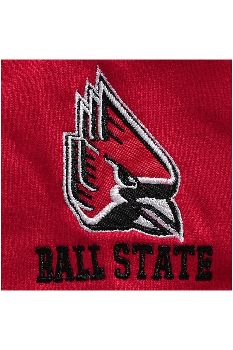 Men's Colosseum Cardinal Ball State Cardinals Tortugas Logo Quarter-Zip Jacket, Alternate, color, Cardinal