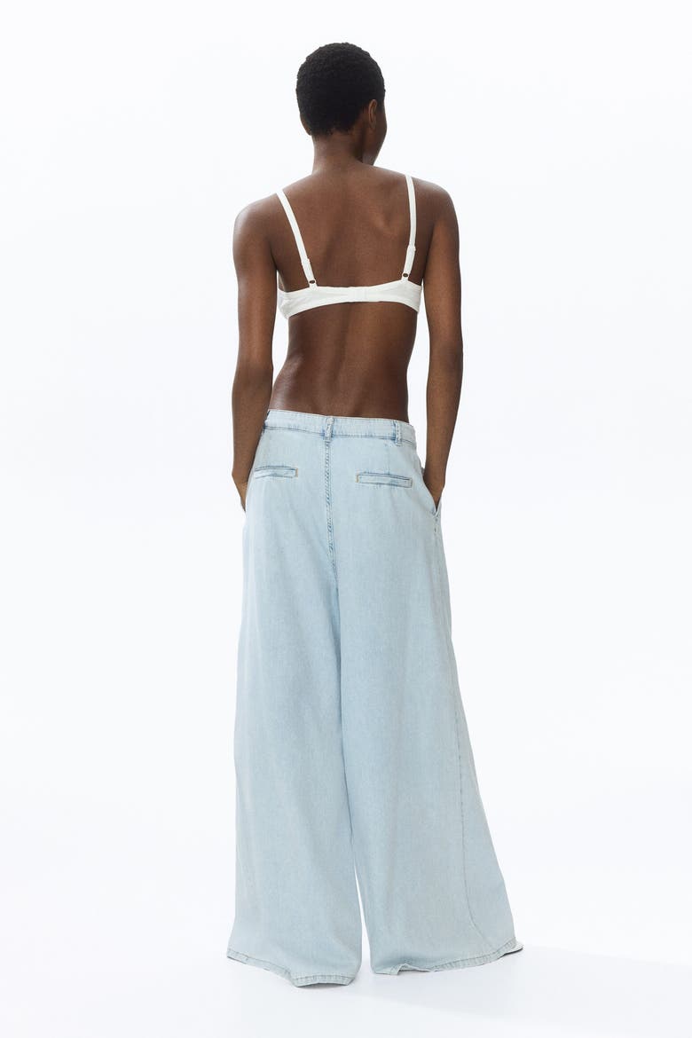 Extra-wide Regular-waist Jeans, Alternate, color, Light denim blue