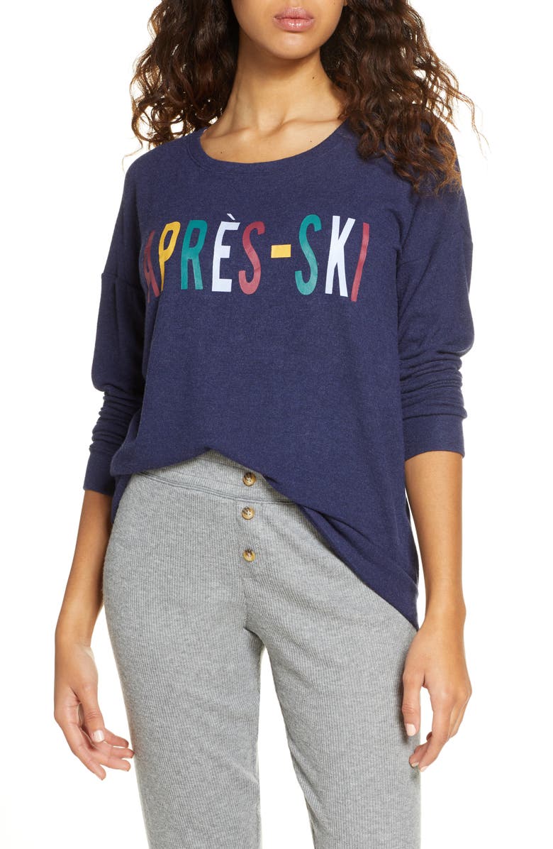 PJ Salvage Après-Ski Pajama Top, Main, color,