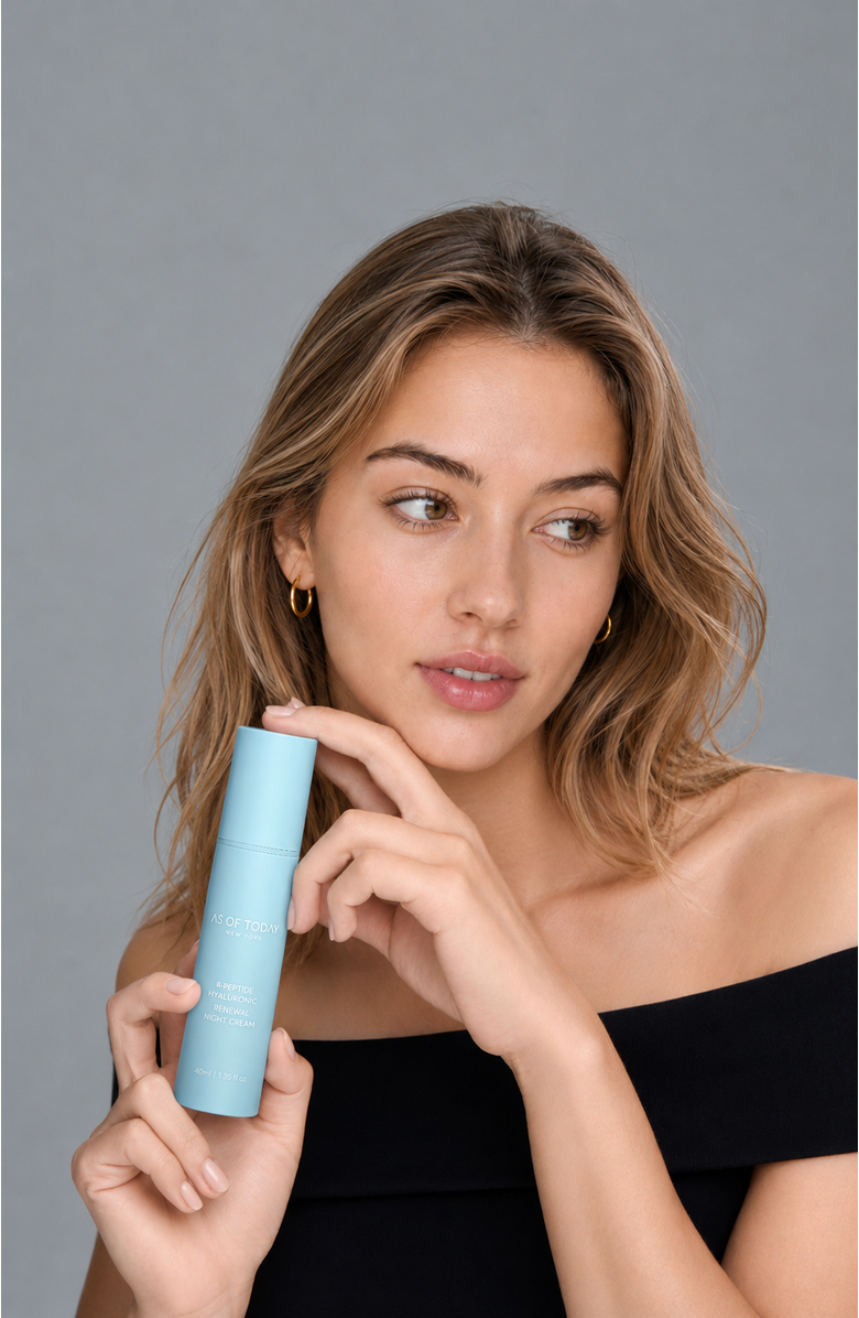 AS OF TODAY R-Peptide Hyaluronic Acid Renewing Night Cream, Alternate, color, NO COLOR