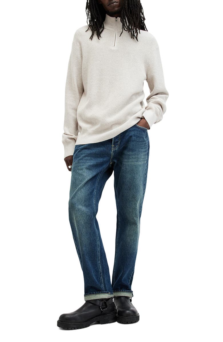 AllSaints Wool Blend Quarter Zip Sweater, Alternate, color,